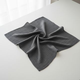 Double gauze/muslin dark grey