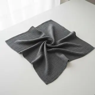 Double gauze/muslin dark grey