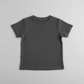 Double gauze/muslin dark grey