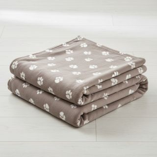 Wellness Fleece Dog paw beige