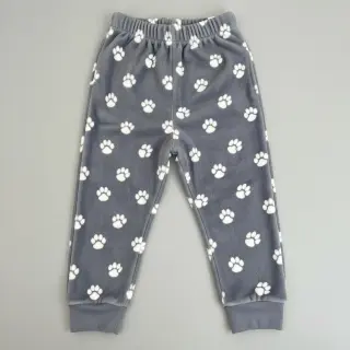 Wellness Fleece Dog paw light grey