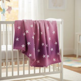Wellness Fleece Stars pink light pink