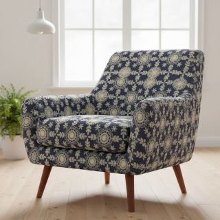 Cotton fabric JEANS EMBROIDERY Niva design B