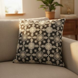 Cotton fabric JEANS EMBROIDERY Niva design D