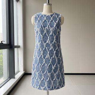 JEANS DENIM Ruffia Flowers design A