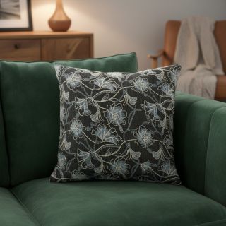 Cotton fabric JEANS EMBROIDERY Lisa design C