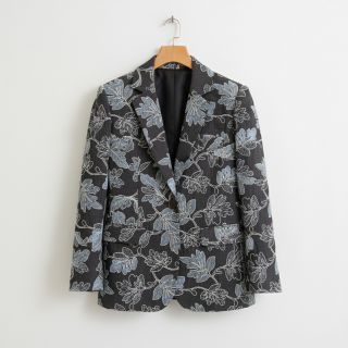 Cotton fabric JEANS EMBROIDERY Lisa design D