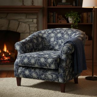 Cotton fabric JEANS EMBROIDERY Lisa design A