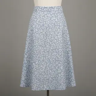 JEANS JACQUARD Animal skin light blue