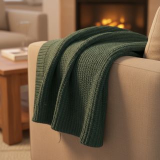 Knit fabrics BIG KNIT ocean green