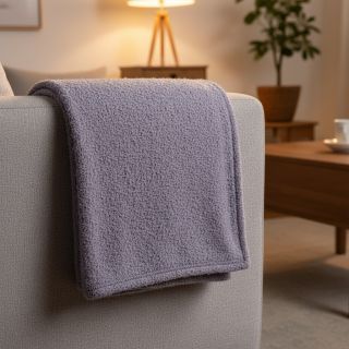 Knit fabrics Paris bouclé lilac