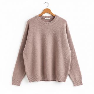 Knit fabrics Paris bouclé rose