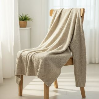 Knit fabrics Paris bouclé natural