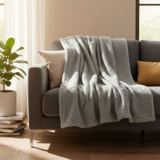 Knit fabrics Paris bouclé dusty mint