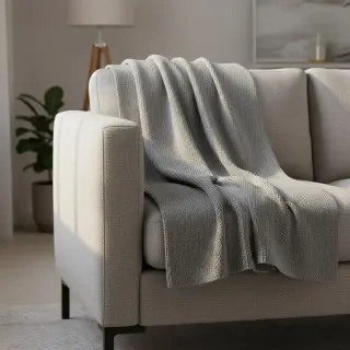 Knit fabrics BABY KNIT light grey