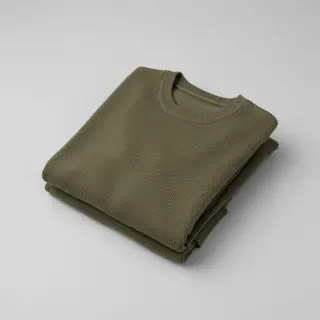 Knit fabrics BABY KNIT camo green