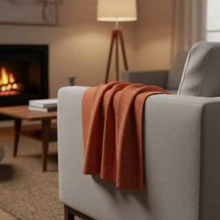 Knit fabrics BABY KNIT rust