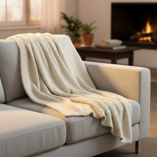 Knit fabrics Paris bouclé ecru