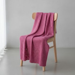 Knitted jacquard Diamond pink