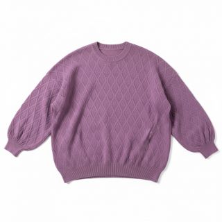 Knitted jacquard Diamond lavender