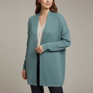Knitted jacquard Diamond ocean blue
