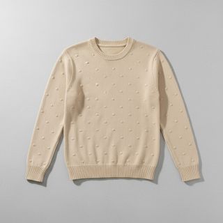 Knit fabrics BIG KNIT DOT naturals