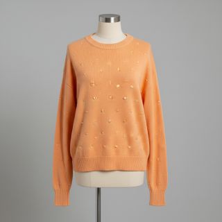 Knit fabrics BIG KNIT DOT peach