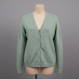 Knit fabrics BIG KNIT DOT old green