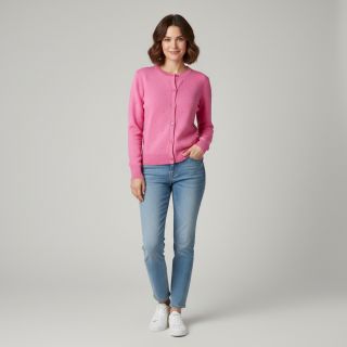 Knit fabrics BIG KNIT DOT pink