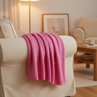 Knit fabrics BIG KNIT DOT pink