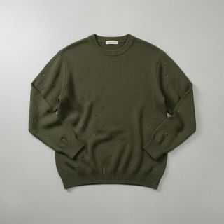 Knit fabrics BIG KNIT DOT camo green