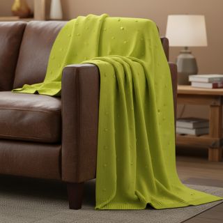 Knit fabrics BIG KNIT DOT bright green