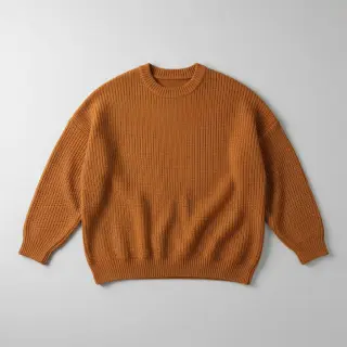 Knit fabrics BIG KNIT brick