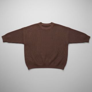 Knit fabrics BIG KNIT dark brown