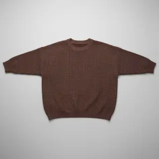 Knit fabrics BIG KNIT dark brown