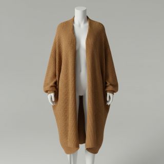 Knit fabrics BIG KNIT brown