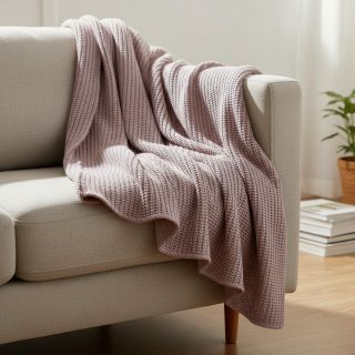 Knit fabrics BIG KNIT old pink