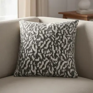 Knitted jacquard Comfy Collage shapes grey