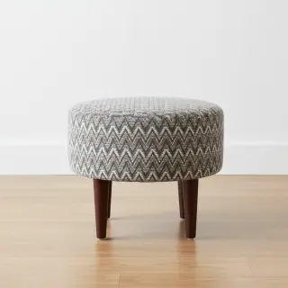 Knitted jacquard Comfilia Zigzag wavy brown