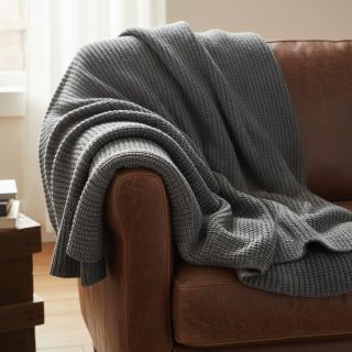 Knit fabrics BIG KNIT dark grey