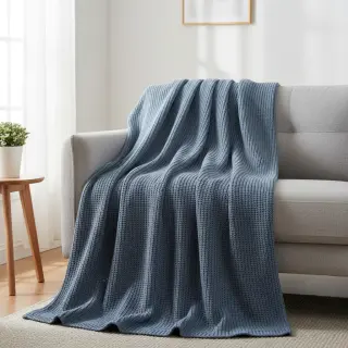 Knit fabrics BIG KNIT blue