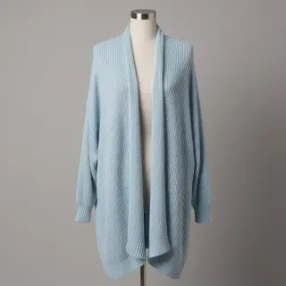 Knit fabrics BIG KNIT baby blue