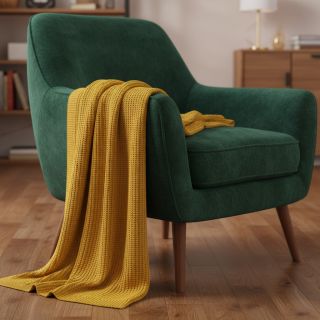 Knit fabrics BIG KNIT yellow