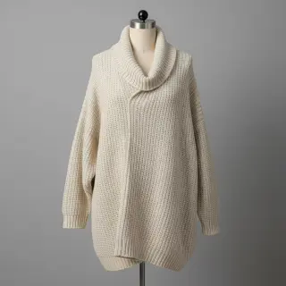 Knit fabrics BIG KNIT cream