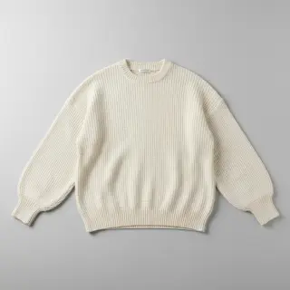 Knit fabrics BIG KNIT off white