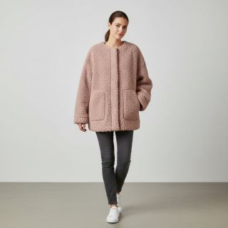 Coat fabric TEDDY powder