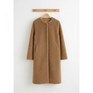 Coat fabric TEDDY camel