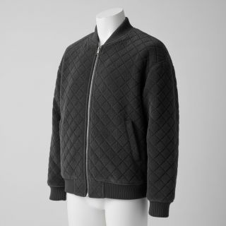 Coat fabric TEDDY Diamond dark grey