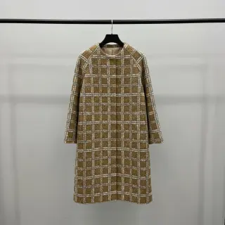 Coat fabric Bouclé Squares design A