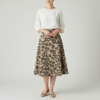 Coat fabric TEDDY Hearts sand